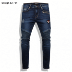 Mens's Slim JK Printed Jeans