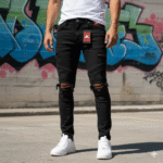 Cut Men's JK Printed Jeans