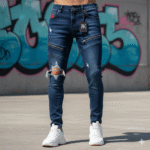 Cut Men's JK Printed Jeans