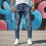 Cut Men's JK Printed Jeans