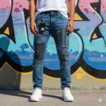 Stylish JK Printed Jeans