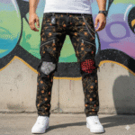 New JK Printed Jeans