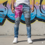 Stylish JK Printed Jeans