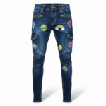 Slim Fit JK Printed Jeans