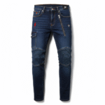 Men's Slim Fit JK Printed Jeans