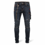 Men's Slim Fit JK Printed Jeans